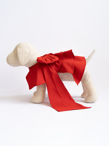 Bow Collar with Ruffled Cape